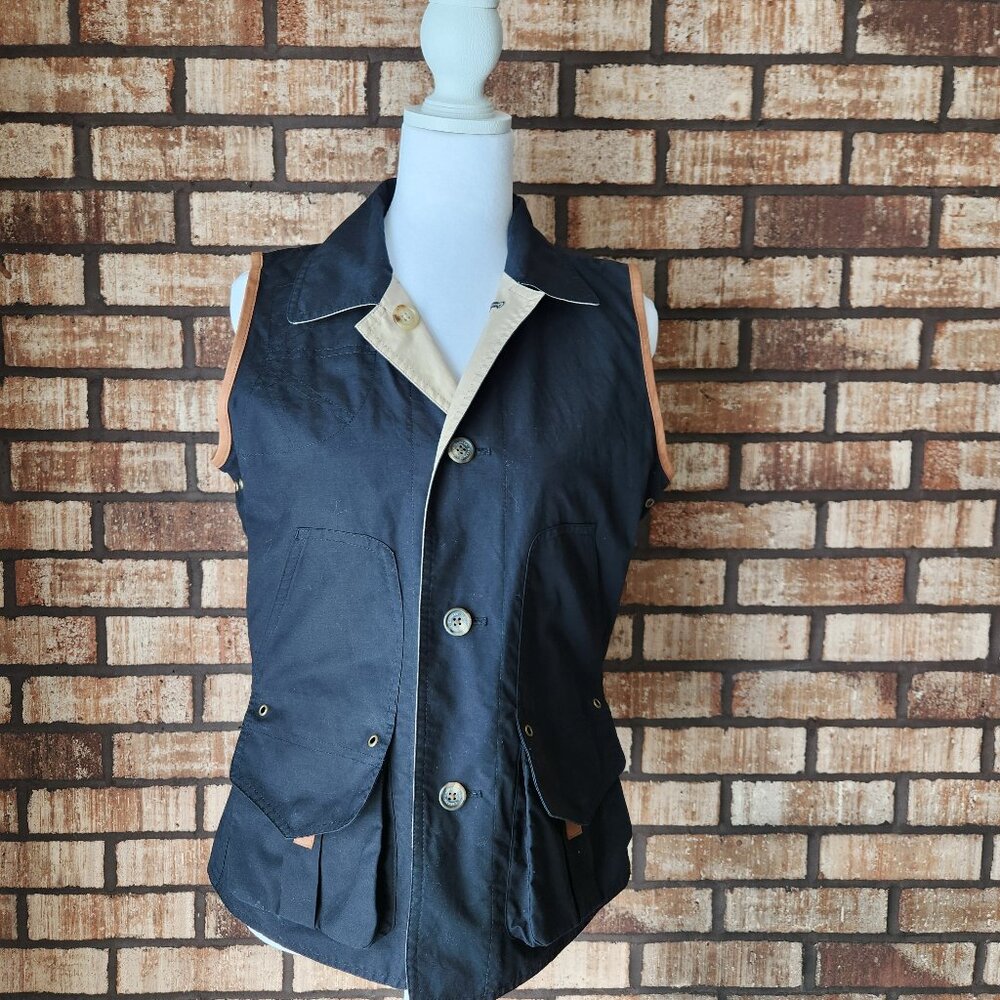 Lauren Ralph Lauren Reversible Vest Black Khaki Size S